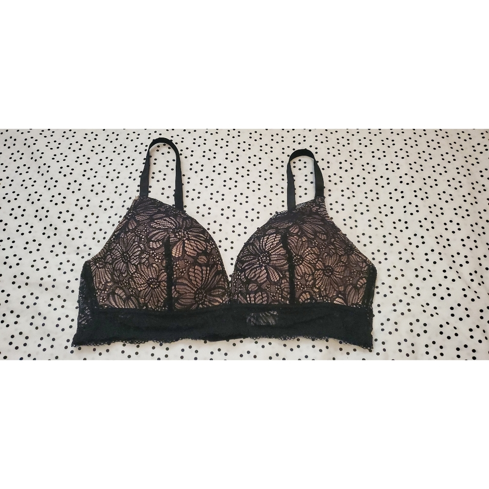 Black Lace Bra